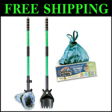 Load image into Gallery viewer, Compact Ergonomic Pooper Scooper and Rake Combo for Efficient Dog Waste Cleanup