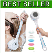 Load image into Gallery viewer, Luxury Electric Body Brush with Non-Slip Handle - 3 Speed Modes, 5 Brush Heads