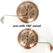 Load image into Gallery viewer, Weather-Resistant 6-Inch Brass Thermometer with Swivel Bracket for Easy Reading