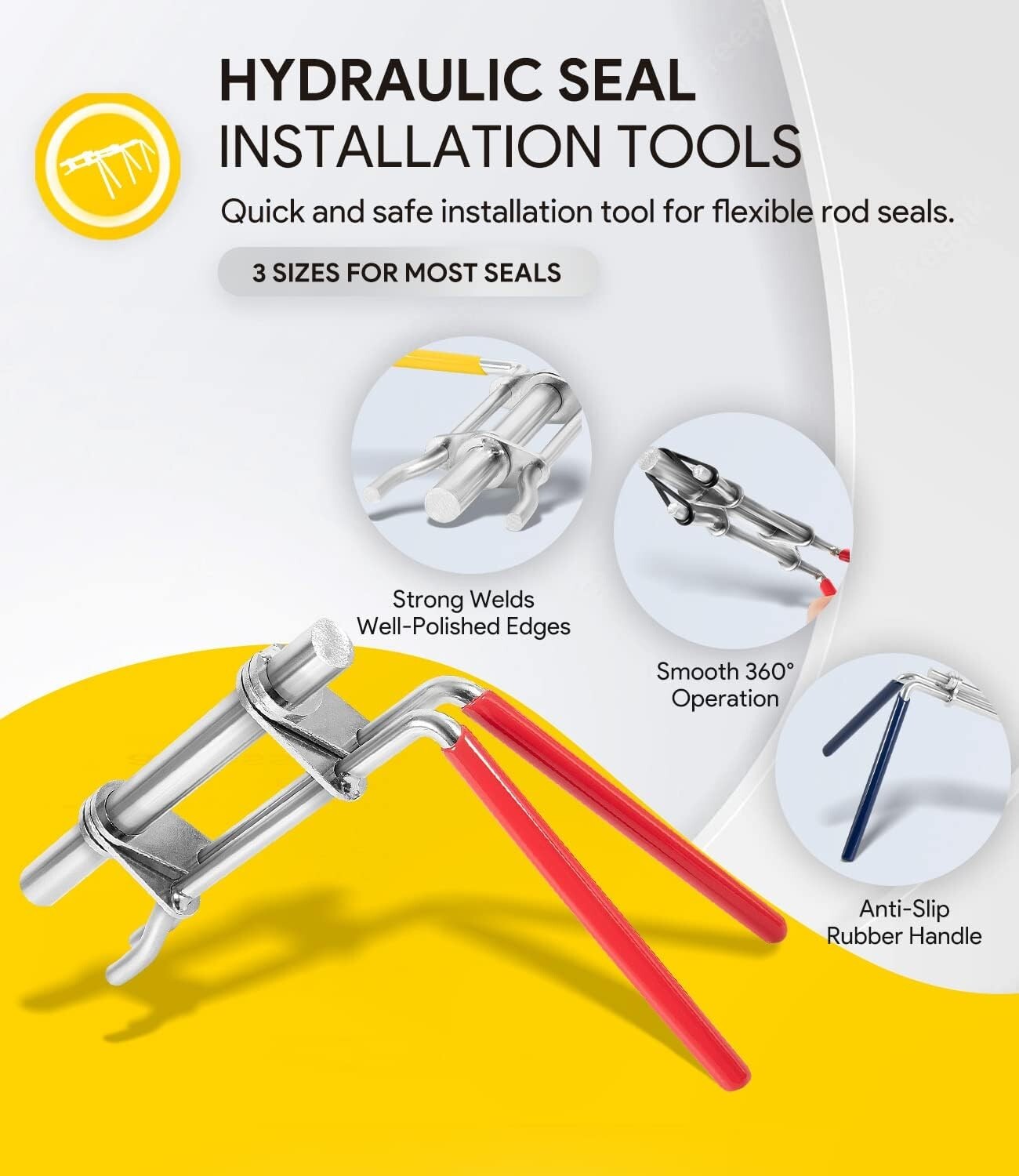 Adjustable Gland Nut Wrench & Seal Installer Kit for Efficient Hydraulic Repairs