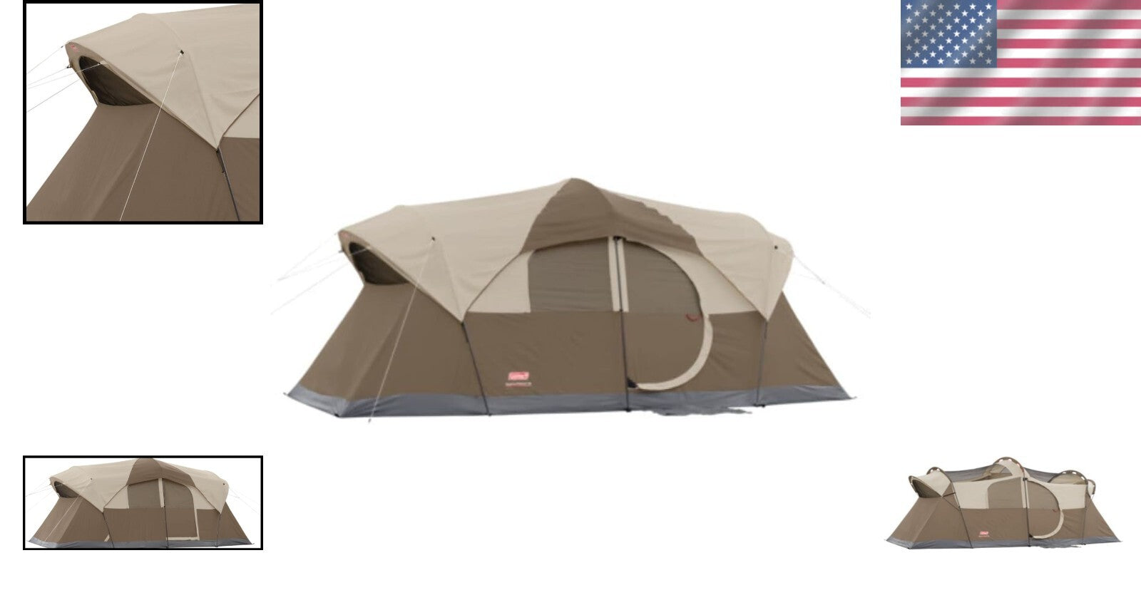 WeatherMaster 10-Person Camping Tent: Spacious & Weather-Resistant Design