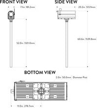 Load image into Gallery viewer, Chic Black Mailbox with In-Ground Post - Complete Installation Kit Included