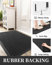 Load image into Gallery viewer, Low-Profile Welcome Mat - Durable Rubber Backed Indoor/Outdoor Doormat 24''x47''