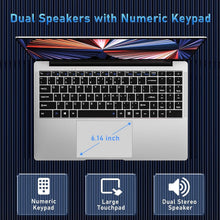 Load image into Gallery viewer, Portable 15.6'' Laptop with 8GB RAM, 256GB SSD &amp; Full HD Display - Sleek Design