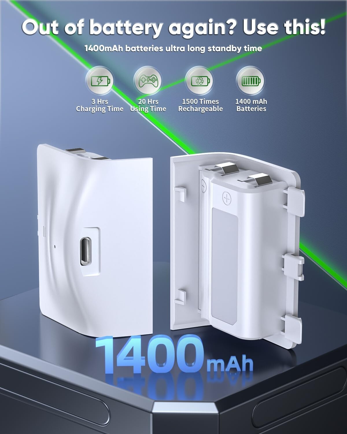 Charger Stand with Dual Cooling Fans for Xbox Series S - Space-Saving Design