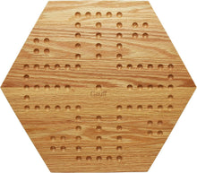 Load image into Gallery viewer, Double-Sided Marbles Game with Dice &amp; Storage Bag - 4-6 Players - Oak Board