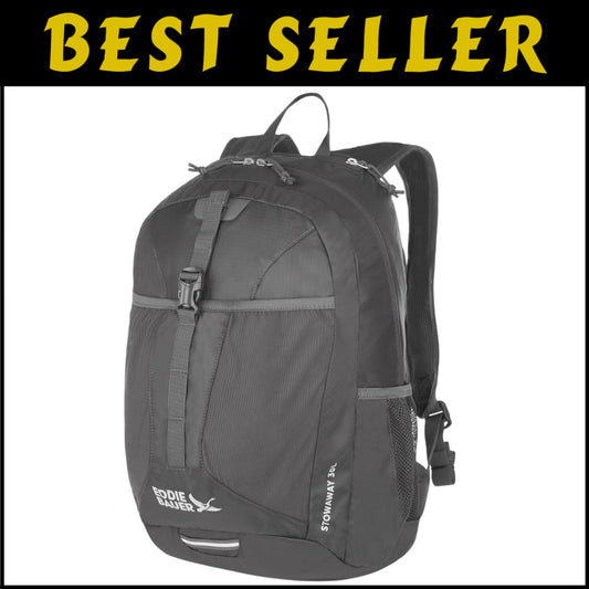 Durable Ripstop Polyester Packable Backpack with Laptop Sleeve - 30L Capacity