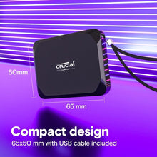 Load image into Gallery viewer, Compact 2TB External SSD - 1050MB/s Speed &amp; Broad Compatibility for All Devices
