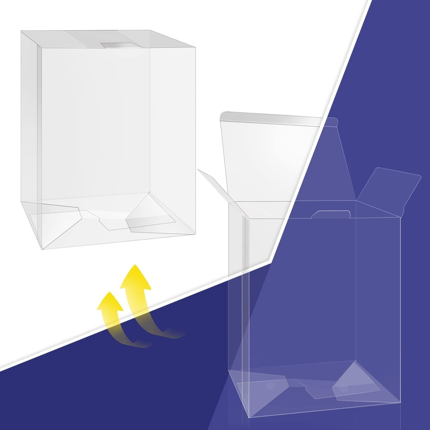 Thick Plastic 100 Pack Funko Pop Protectors - Ideal for Collectible Display