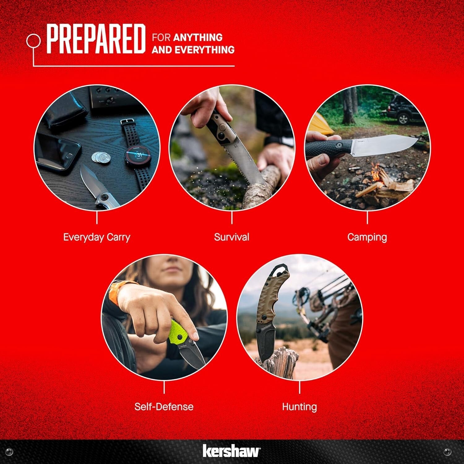 Kershaw 3-Inch Folding Knife - SpeedSafe Assisted Opening & Locking Mechanism