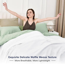 Load image into Gallery viewer, Oversized King Size Pre-Washed Cotton Waffle Blanket – Lightweight, Snag-Proof