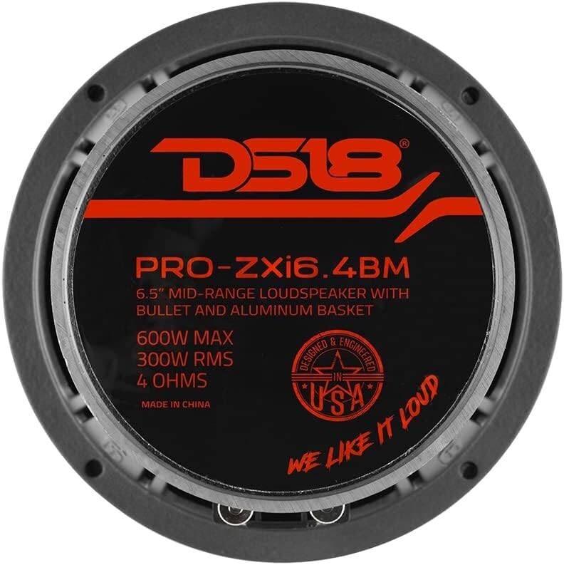 Crystal-Clear 6.5" PRO-.4BM Audio Speaker - 97dB Sensitivity for Cars and Trucks