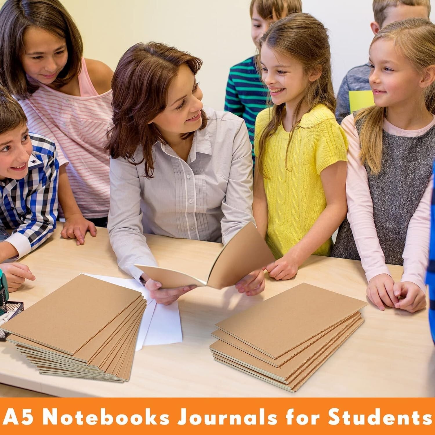 Bulk 100-Pack A5 Lined Notebooks - 60 Pages Each, Perfect for Notes & Sketches