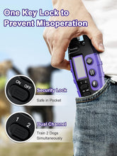 Load image into Gallery viewer, Rechargeable Dog Training Collar for 2 Dogs - 3 Modes, Waterproof Design