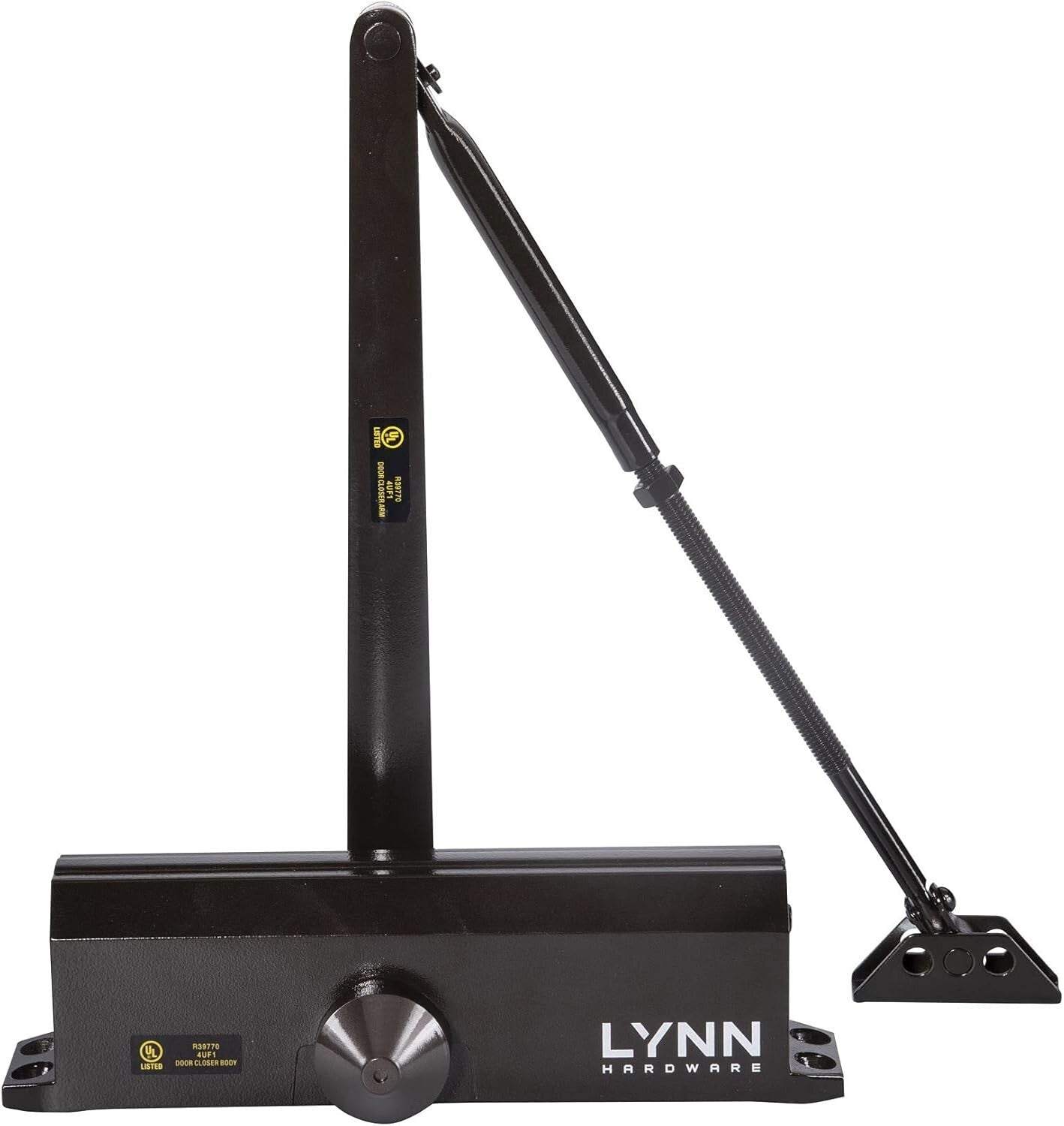 Surface Mounted Commercial Door Closer - Adjustable Size 1-6, Dark Bronze Finish