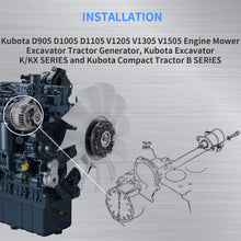 Load image into Gallery viewer, 12V Fuel Shut Off Solenoid Compatible with Kubota D-Series – Easy Installation