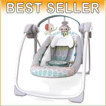 Load image into Gallery viewer, Lightweight Baby Swing with TrueSpeed Technology &amp; 10 Melodies | Travel-Friendly