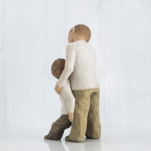 Load image into Gallery viewer, Sentimental Hand-Carved Brothers Figure - Capturing Moments of Togetherness