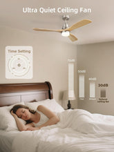 Load image into Gallery viewer, Low Profile 52-Inch Ceiling Fan - Remote Control, Energy-Saving &amp; Stylish Design
