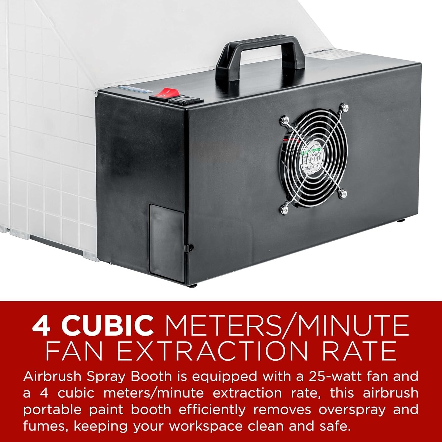 High-Performance Portable Spray Booth with Bright LED Lights & Turntable Access