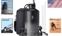 Load image into Gallery viewer, Versatile 128 oz Water Jug with Straw, Spout &amp; Lid - Perfect for Adventures