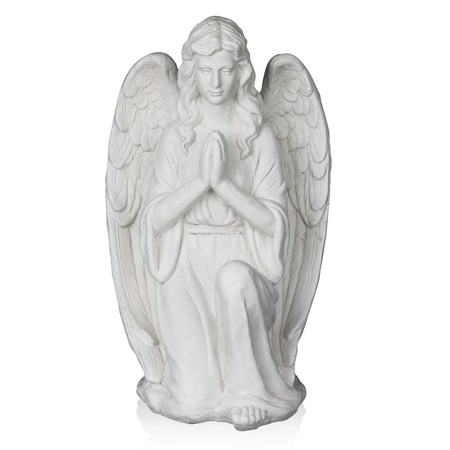 Durable 27" Kneeling Angel Statue - Perfect Indoor/Outdoor Prayer Decor