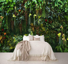Load image into Gallery viewer, Stylish Botanical Silk Wallpaper Mural - Perfect for Bedroom or Living Room