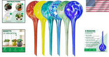 Load image into Gallery viewer, Multicolored 6-Pack of Automatic Plant Watering Globes – 200 ml Each for 7 Days