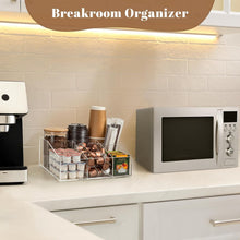 Load image into Gallery viewer, Modern Clear Acrylic Coffee Bar Storage Holder - Perfect for K-Cups &amp; Condiments