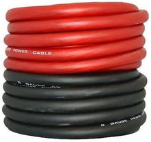 Load image into Gallery viewer, UltraFlex 50 Ft. 0 Gauge CCA Power/Ground Wire with Fuse Holder - Red &amp; Black