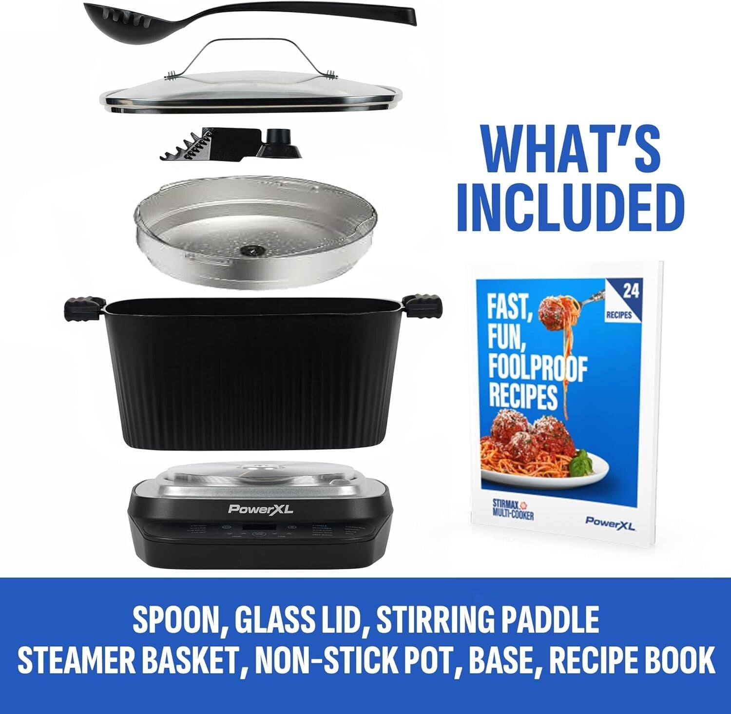 7.5QT STIRMAX Plus Digital Cooker: 9 Programmable Settings for Effortless Meals