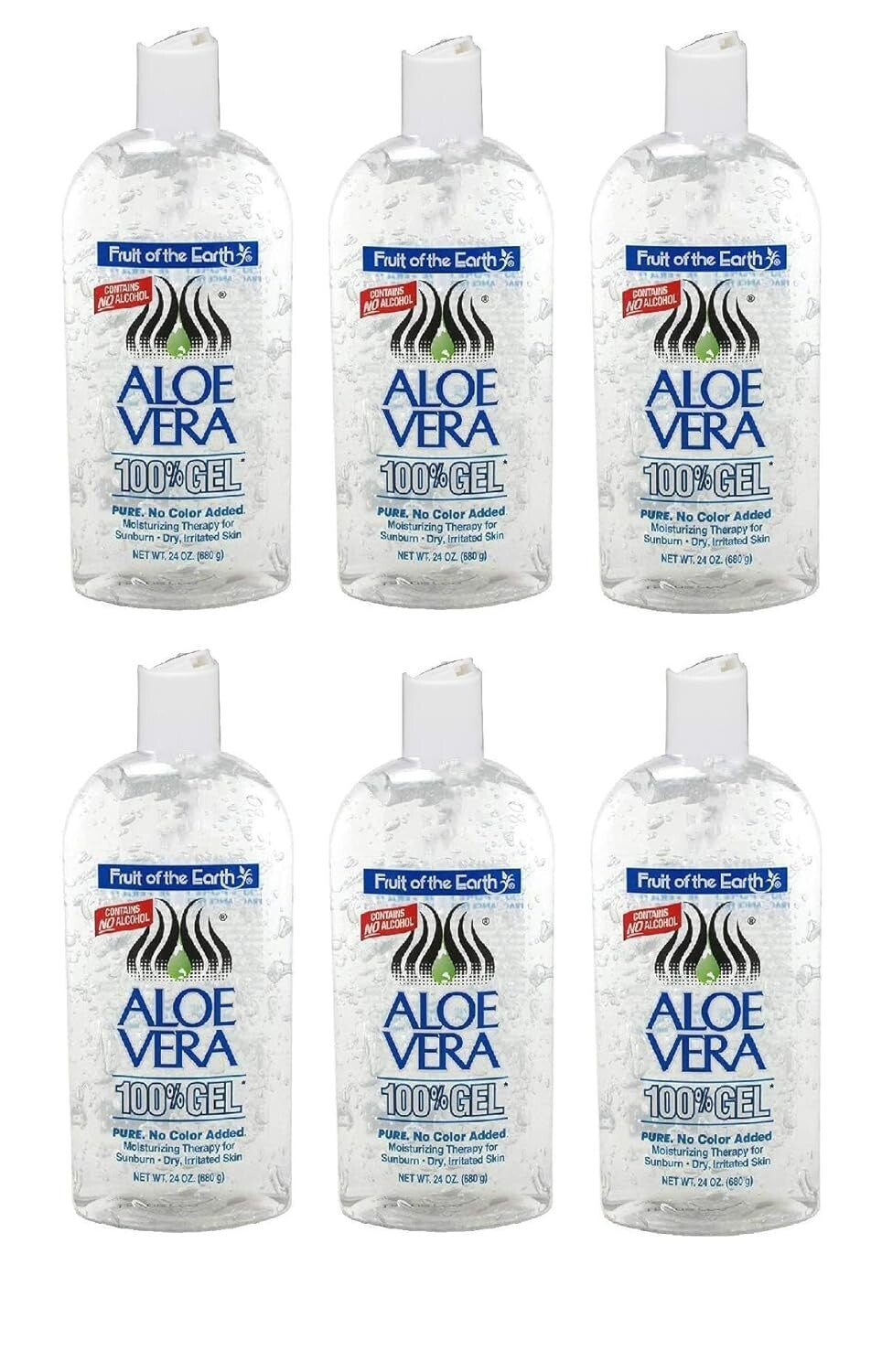 Healing Aloe Vera Gel 24oz Pump (6-Pack) - Nourishing Skin Care Solution