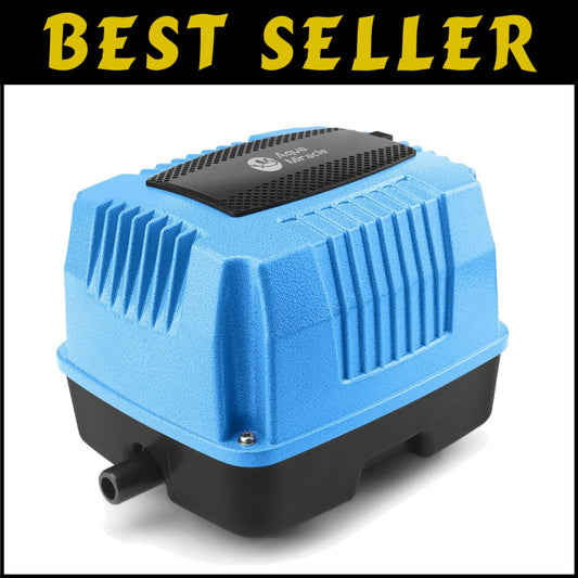 High Output Linear Air Pump for Pond Aeration & Hydroponics - 1350GPH Power