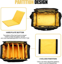 Load image into Gallery viewer, Padded DJ Equipment Bag with Trolley Strap &amp; Bright Interior for Easy Access