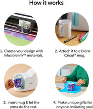 Load image into Gallery viewer, Innovative Mug Heat Press + 12 White Ceramic Mugs for Effortless Customization