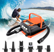 Load image into Gallery viewer, Portable 12V Electric Air Pump with Digital Display for Quick Inflation