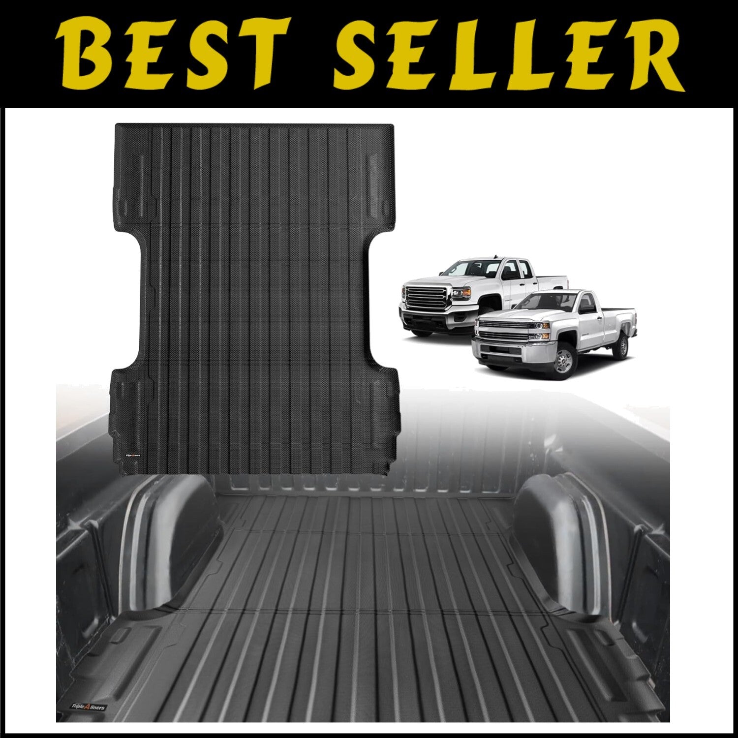 Precision-Fit TPE Pickup Mat with Anti-Slip Design for Silverado/Sierra 6.6FT