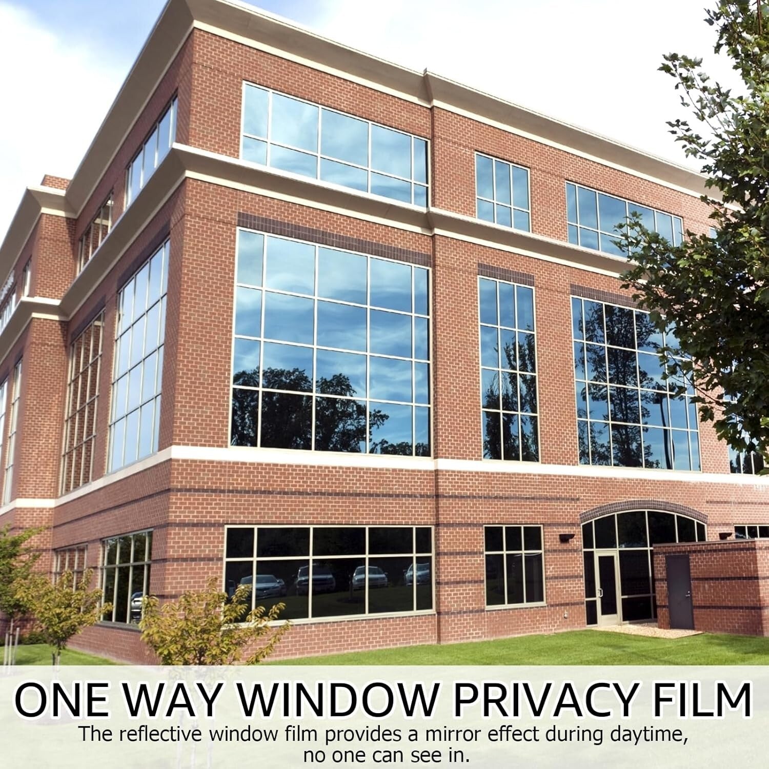 Heat Control Non-Adhesive Window Film - 29.5x157.5 Inch for Home & Office