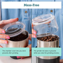 Load image into Gallery viewer, Versatile Wet &amp; Dry Grinder - 200W Electric Coffee &amp; Spice Blender in Black