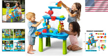 Load image into Gallery viewer, Safe and Durable Water Table with Interactive Wheel &amp; Accessories for Kids 3-5