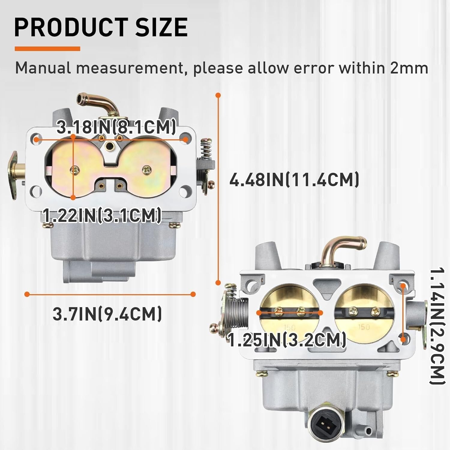 Durable Metal Carburetor with Gaskets for Generac GP15000 & GP17500 Generators