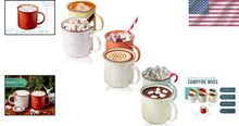 Load image into Gallery viewer, Charming Speckled Mugs - 14 oz Set of 6 for Coffee, Tea &amp; Rustic Enjoyment
