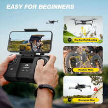 Load image into Gallery viewer, Foldable D20S Drone with 1080P Camera - Two Batteries, Easy One-Button Control