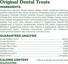 Load image into Gallery viewer, Original Flavor Natural Dental Dog Treats - 54 oz., 90 Count for Healthy Teeth