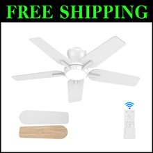 Load image into Gallery viewer, Versatile 42-Inch Indoor/Outdoor Ceiling Fan with Remote and 6 Speed Settings