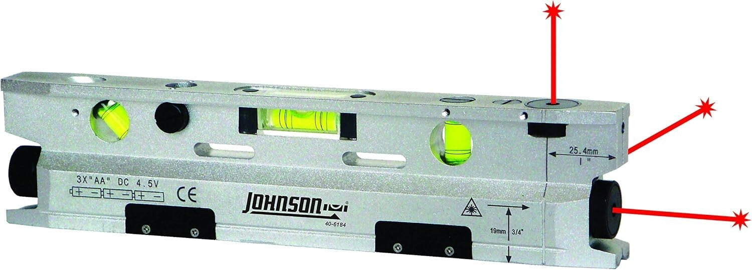 Compact Magnetic Laser Level with 3 Vials – Perfect for Tight Spaces