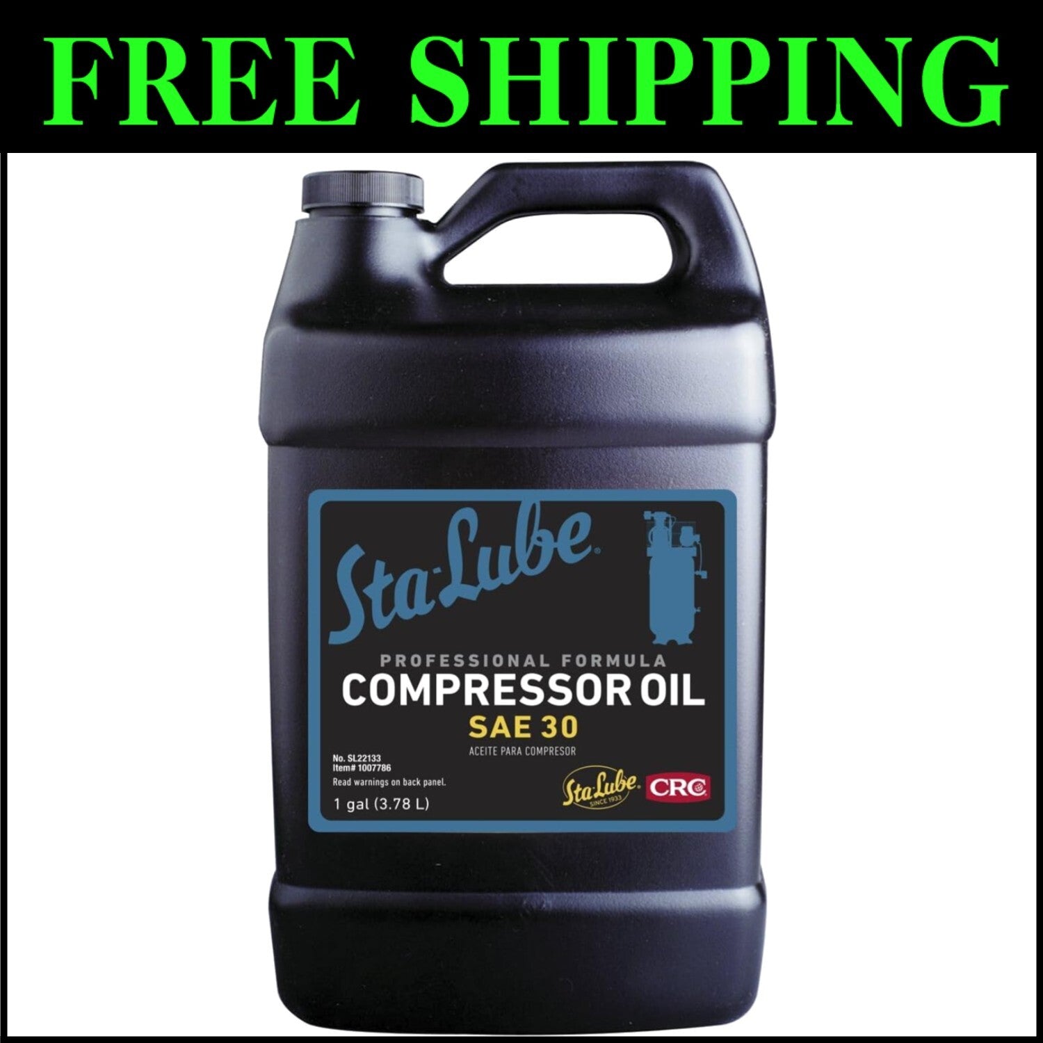 Durable 1 Gallon Compressor Oil with Anti-Wear Formula for Long Life Performance