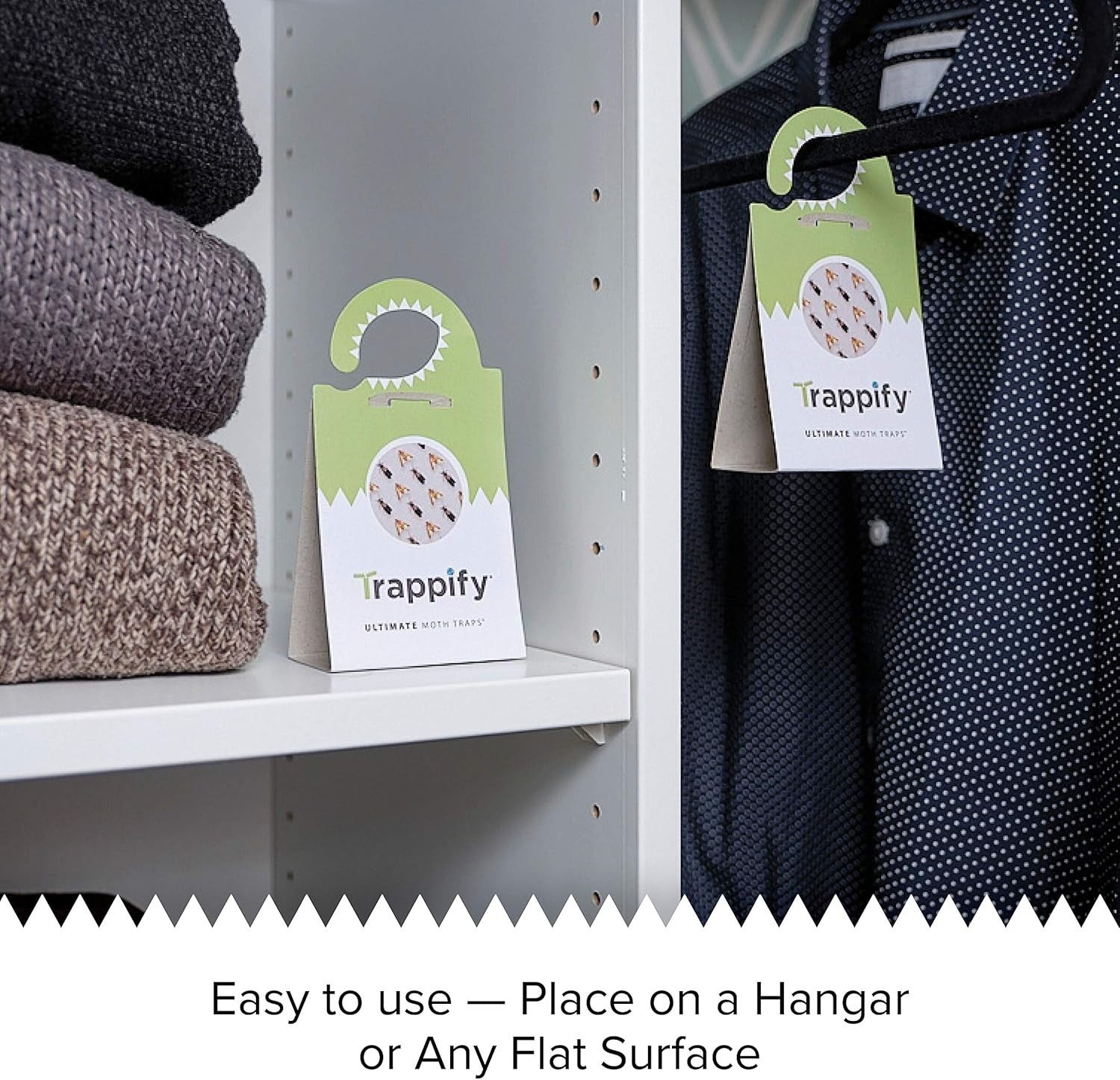 Effective Adhesive Moth Traps for Closet, Pantry & Cabinets – Easy 24 Pack