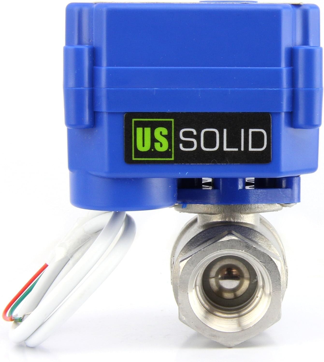 9-24V Motorized Ball Valve, Stainless Steel, Full Port - Safe for Drinking Water