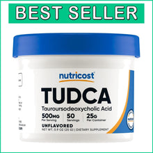 Load image into Gallery viewer, High Quality 25g Tudca Powder, Non-GMO &amp; Gluten-Free – 50 Servings Per Bottle